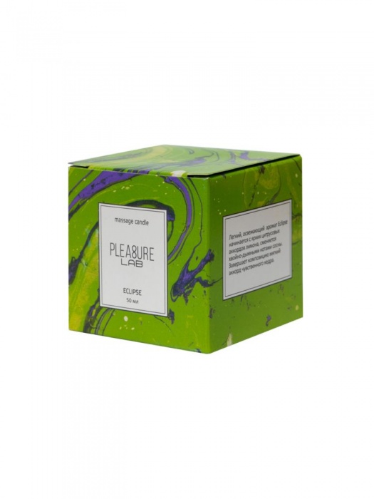 Массажная свеча Eclipse с ароматом сосны - 50 мл. - Pleasure Lab - купить с доставкой в Санкт-Петербурге