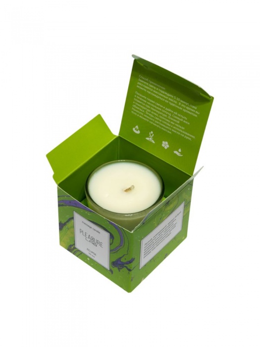 Массажная свеча Eclipse с ароматом сосны - 50 мл. - Pleasure Lab - купить с доставкой в Санкт-Петербурге