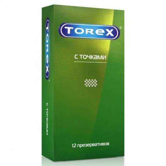Текстурированные презервативы Torex  С точками  - 12 шт. - Torex - купить с доставкой в Санкт-Петербурге