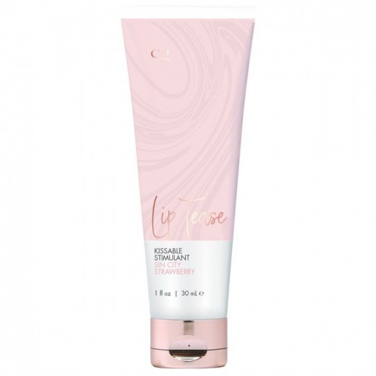 Возбуждающий гель для клитора Sin City Strawberry со вкусом клубники - 30 мл. - CG - купить с доставкой в Санкт-Петербурге