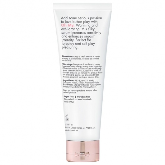 Стимулирующий крем для клитора с эффектом согревания Oh My - 30 мл. - CG - купить с доставкой в Санкт-Петербурге
