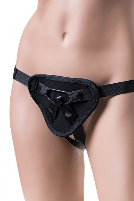 Черные трусики для страпона Master - ToyFa - купить с доставкой в Санкт-Петербурге
