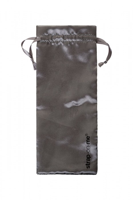 Черный безремневой страпон Silicone Bendable Strap-On XL - Strap-on-me - купить с доставкой в Санкт-Петербурге