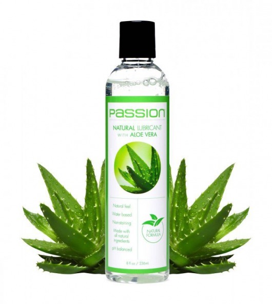 Лубрикант Natural Lubricant with Aloe Vera с алоэ вера - 236 мл. - XR Brands - купить с доставкой в Санкт-Петербурге