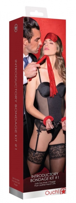 Красный набор для бондажа Introductory Bondage Kit №1 - Shots Media BV - купить с доставкой в Санкт-Петербурге