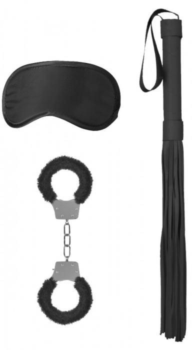 Черный набор для бондажа Introductory Bondage Kit №1 - Shots Media BV - купить с доставкой в Санкт-Петербурге