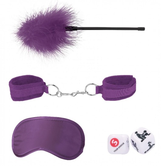 Фиолетовый игровой набор Introductory Bondage Kit №2 - Shots Media BV - купить с доставкой в Санкт-Петербурге
