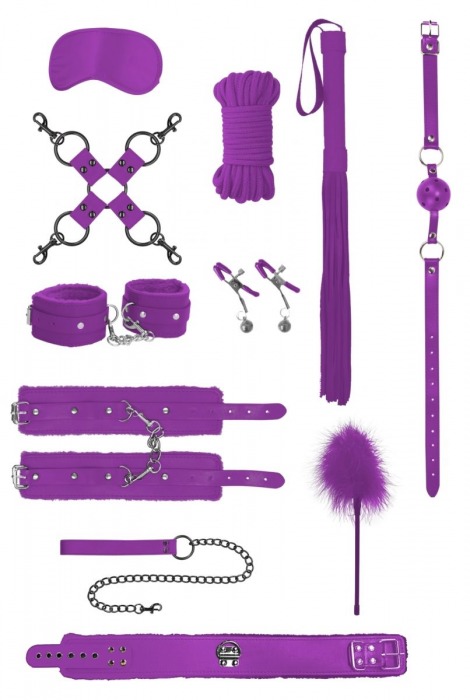 Фиолетовый игровой набор БДСМ Intermediate Bondage Kit - Shots Media BV - купить с доставкой в Санкт-Петербурге