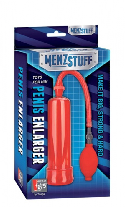 Вакуумная помпа Penis Enlarger Red - Dream Toys - в Санкт-Петербурге купить с доставкой