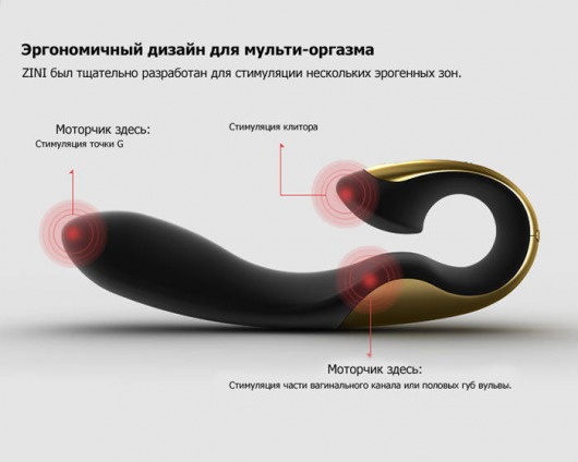 Фиолетовый вибратор ZINI ROAE - ZINI
