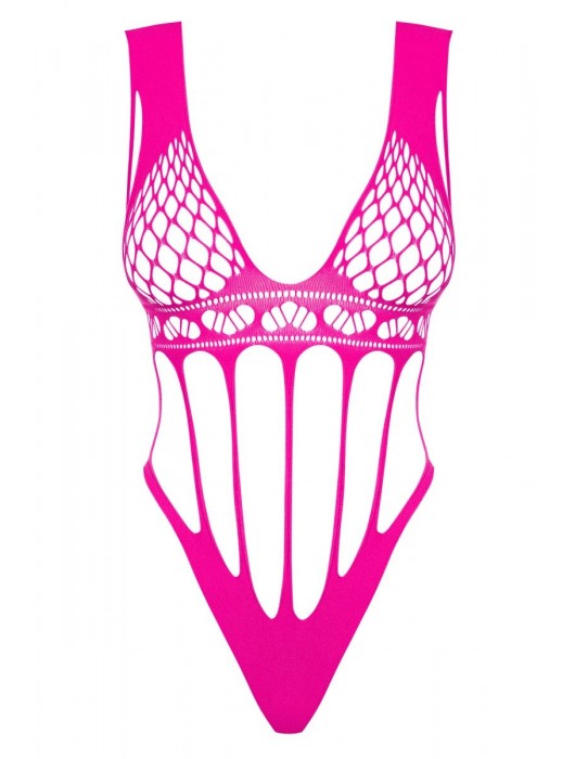 Пикантное боди с вертикальными полосочками - Obsessive купить с доставкой