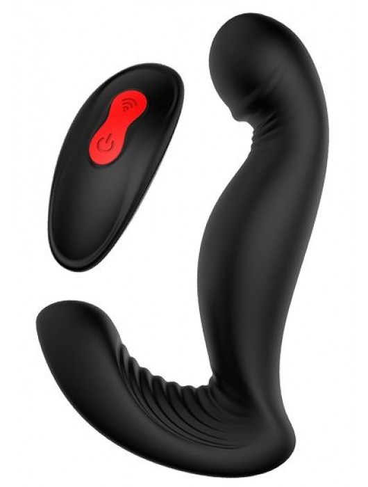 Черный вибромассажер простаты SWIRLING P-PLEASER - Dream Toys - в Санкт-Петербурге купить с доставкой