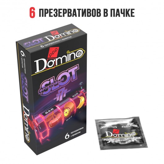Ароматизированные презервативы DOMINO  Фруктовый слот  - 6 шт. - Domino - купить с доставкой в Санкт-Петербурге