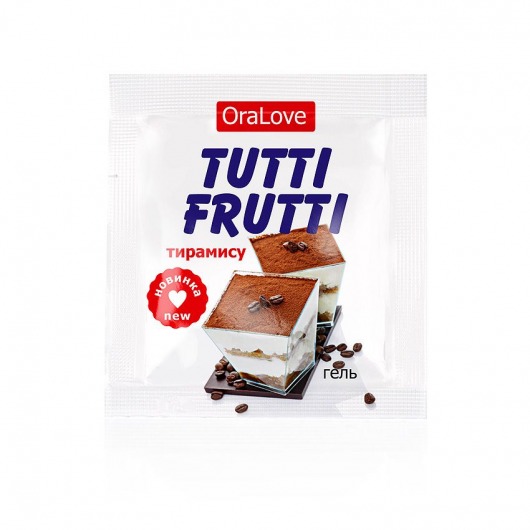 Пробник гель-смазки Tutti-frutti со вкусом тирамису - 4 гр. - Биоритм - купить с доставкой в Санкт-Петербурге