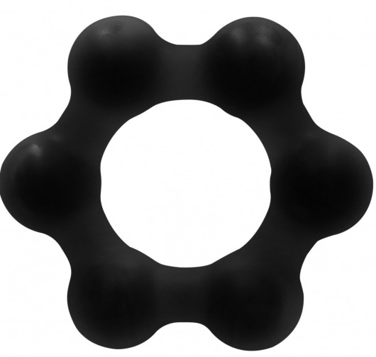 Черное эрекционное кольцо No.82 Weighted Cock Ring - Shots Media BV - в Санкт-Петербурге купить с доставкой