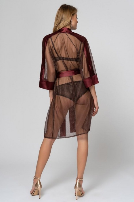 Воздушный пеньюар с атласной отделкой - Laete купить с доставкой