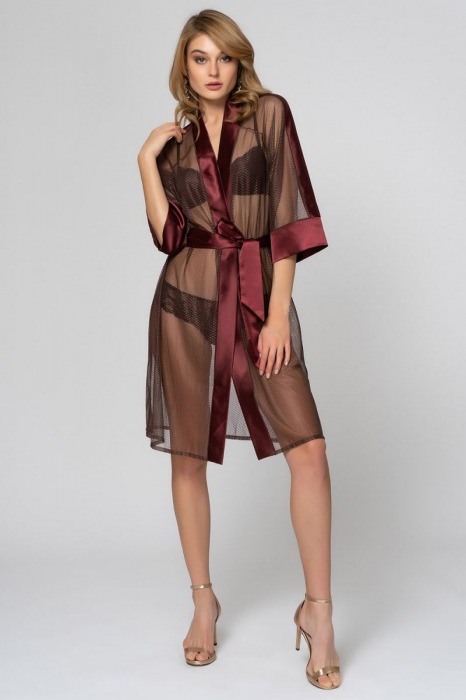 Воздушный пеньюар с атласной отделкой - Laete купить с доставкой