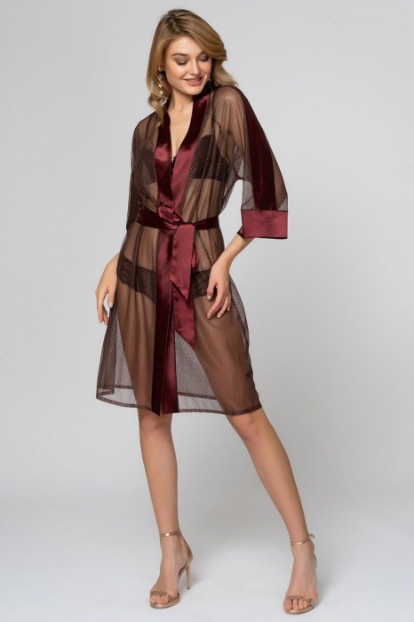 Воздушный пеньюар с атласной отделкой - Laete купить с доставкой