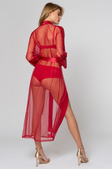 Легкий длинный полупрозрачный пеньюар - Laete купить с доставкой