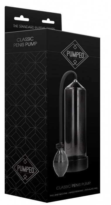 Черная ручная вакуумная помпа для мужчин Classic Penis Pump - Shots Media BV - в Санкт-Петербурге купить с доставкой