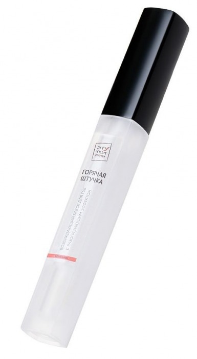 Возбуждающий блеск для губ  Горячая штучка  с разогревающим эффектом и ароматом клубники - 5 мл. - Штучки-дрючки - купить с доставкой в Санкт-Петербурге