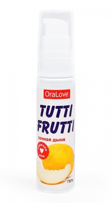 Гель-смазка Tutti-frutti со вкусом сочной дыни - 30 гр. - Биоритм - купить с доставкой в Санкт-Петербурге
