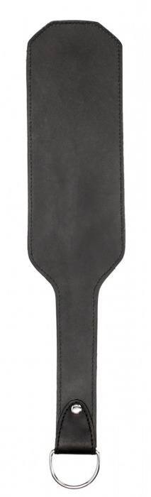 Черная шлепалка Leather Vampire Paddle - 41 см. - Shots Media BV - купить с доставкой в Санкт-Петербурге