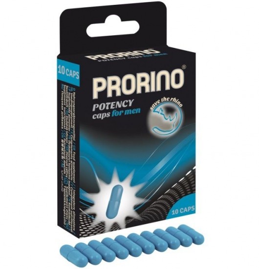 БАД для мужчин ero black line PRORINO Potency Caps for men - 10 капсул - Ero - купить с доставкой в Санкт-Петербурге