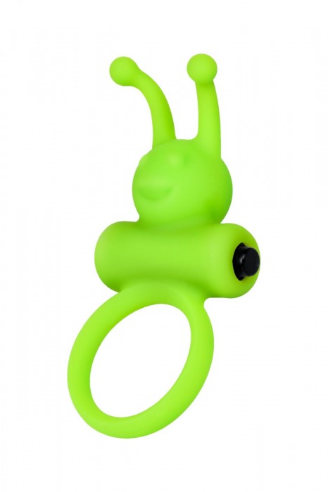 Зеленое эрекционное виброкольцо на пенис Cock Ring - A-toys - в Санкт-Петербурге купить с доставкой