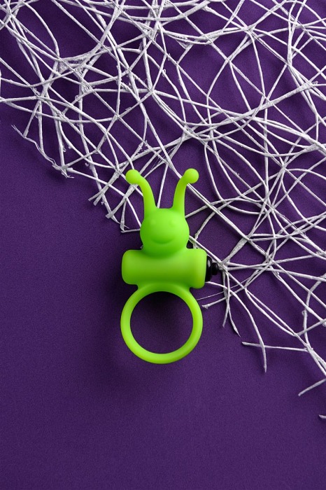 Зеленое эрекционное виброкольцо на пенис Cock Ring - A-toys - в Санкт-Петербурге купить с доставкой