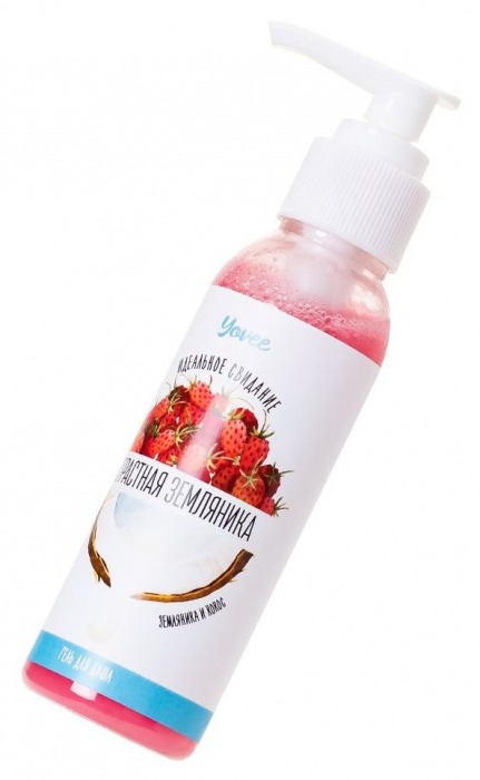 Гель для душа с афродизиаками  Страстная земляника  с ароматом земляники и кокоса - 100 мл. -  - Магазин феромонов в Санкт-Петербурге