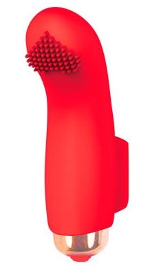 Красная вибропулька с шипиками - 7,2 см. - Bior toys