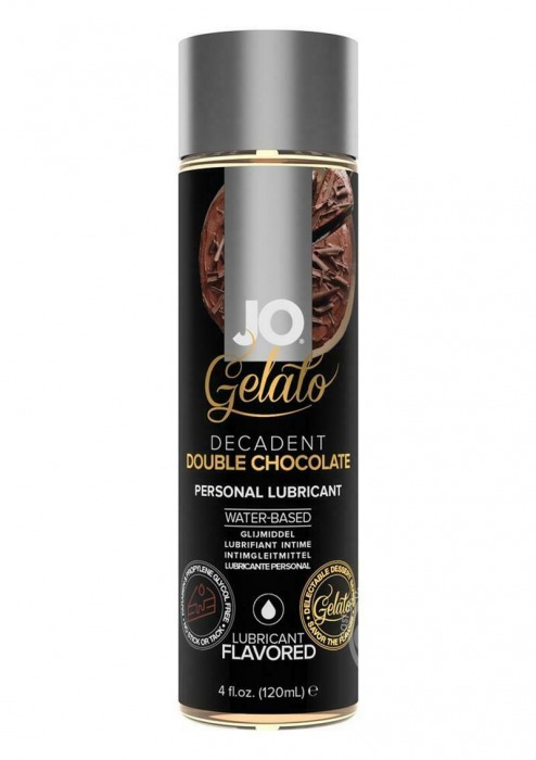 Лубрикант с ароматом шоколада JO GELATO DECADENT DOUBLE CHOCOLATE - 120 мл. - System JO - купить с доставкой в Санкт-Петербурге