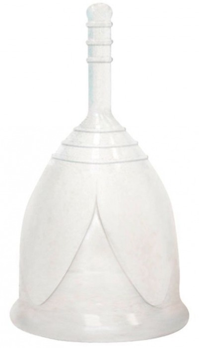 Белая менструальная чаша размера L - Тюльпан - купить с доставкой в Санкт-Петербурге
