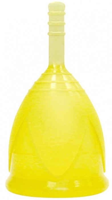 Желтая менструальная чаша размера L - Тюльпан - купить с доставкой в Санкт-Петербурге