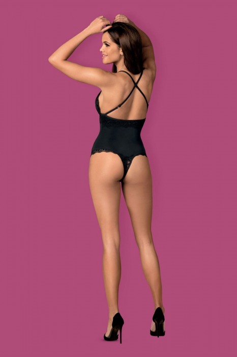 Пикантное боди Arisha с интимным доступом - Obsessive купить с доставкой