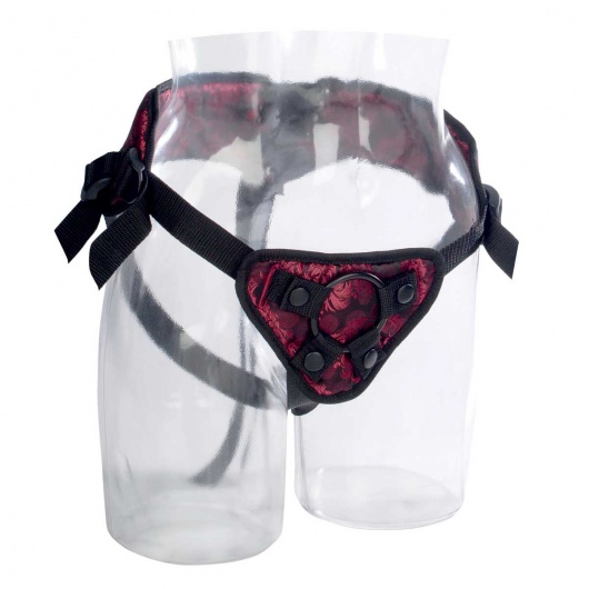 Атласные трусики для страпона Scandal Corset Harness - California Exotic Novelties - купить с доставкой в Санкт-Петербурге