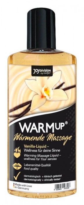 Массажное масло с ароматом ванили WARMup vanilla - 150 мл. - Joy Division - купить с доставкой в Санкт-Петербурге