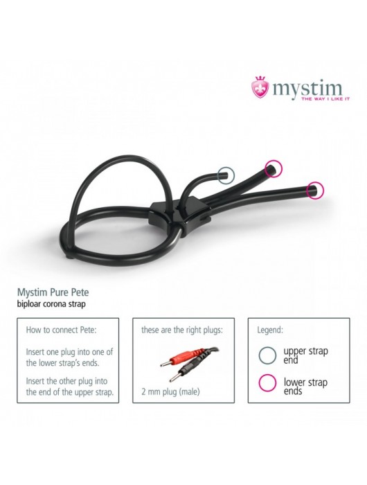 Утяжка под головку для электростимулятора Pure Pete - MyStim - купить с доставкой в Санкт-Петербурге