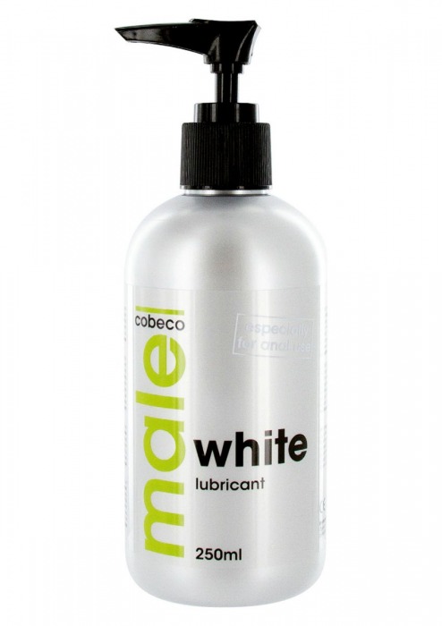 Анальная смазка на водной основе MALE Cobeco White Lubricant - 250 мл. - Cobeco - купить с доставкой в Санкт-Петербурге