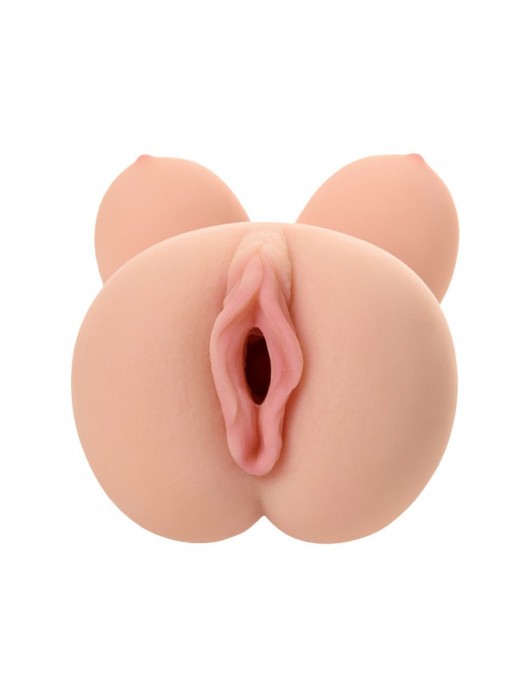 Телесный вибромастурбатор-вагина Clara OnaHole с имитацией груди - KOKOS - в Санкт-Петербурге купить с доставкой
