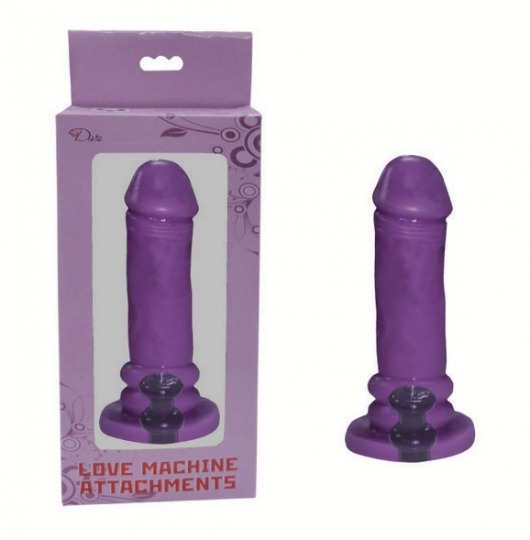 Фиолетовая насадка-фаллос для секс-машин - MyWorld - DIVA - купить с доставкой в Санкт-Петербурге