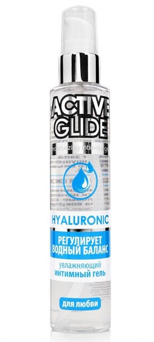 Увлажняющий интимный гель Active Glide Hyaluronic - 100 гр. - Биоритм - купить с доставкой в Санкт-Петербурге