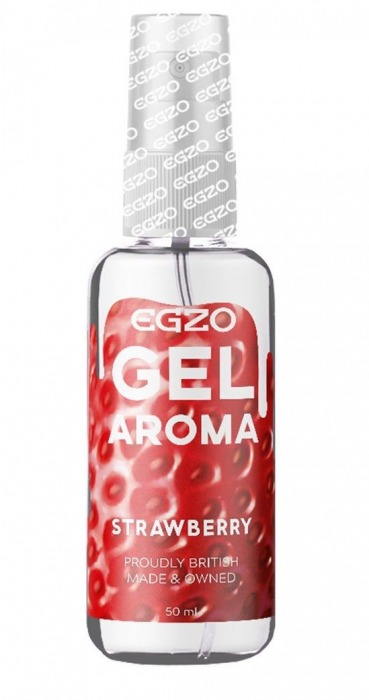 Интимный лубрикант EGZO AROMA с ароматом клубники - 50 мл. - EGZO - купить с доставкой в Санкт-Петербурге