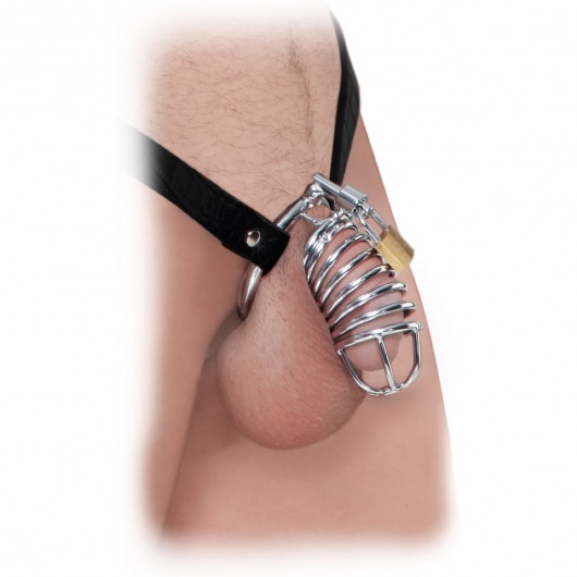 Кольцо верности Extreme Chastity Belt с фиксацией головки - Pipedream - купить с доставкой в Санкт-Петербурге