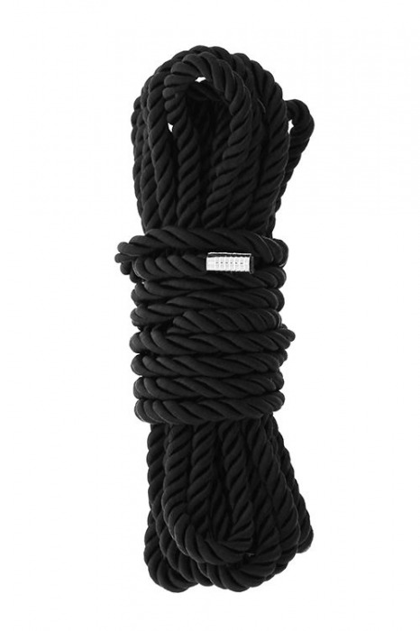 Черная веревка для шибари DELUXE BONDAGE ROPE - 5 м. - Dream Toys - купить с доставкой в Санкт-Петербурге