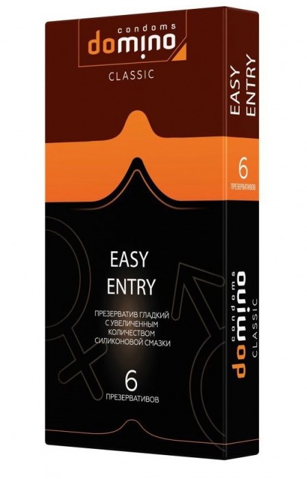 Презервативы с увеличенным количеством смазки DOMINO Easy Entry - 6 шт. - Domino - купить с доставкой в Санкт-Петербурге