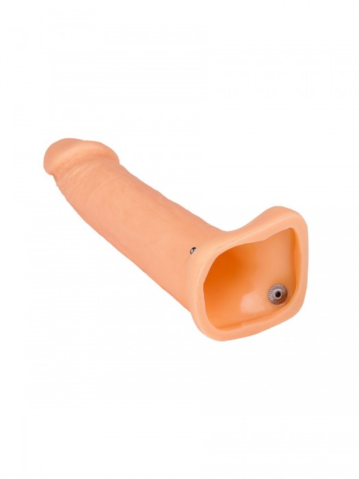 Фаллопротез на резинке №2- 16,3 см. - Джага-Джага - купить с доставкой в Санкт-Петербурге