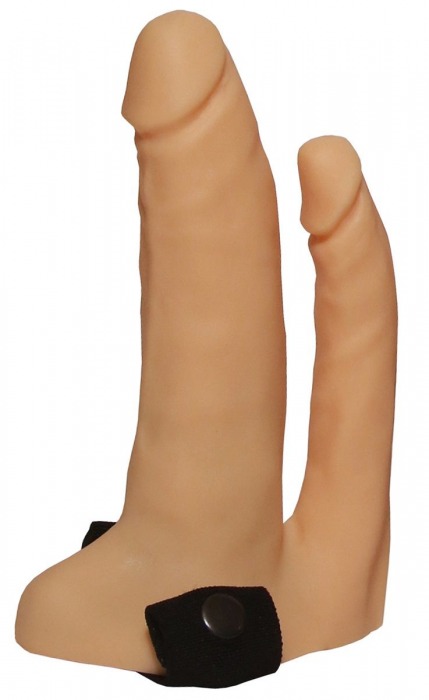 Анально-вагинальный фаллопротез №8 на резинке - 14 см. - Джага-Джага - купить с доставкой в Санкт-Петербурге