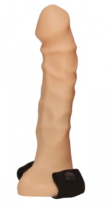 Фаллопротез №17 на резинке - 19 см. - Джага-Джага - купить с доставкой в Санкт-Петербурге